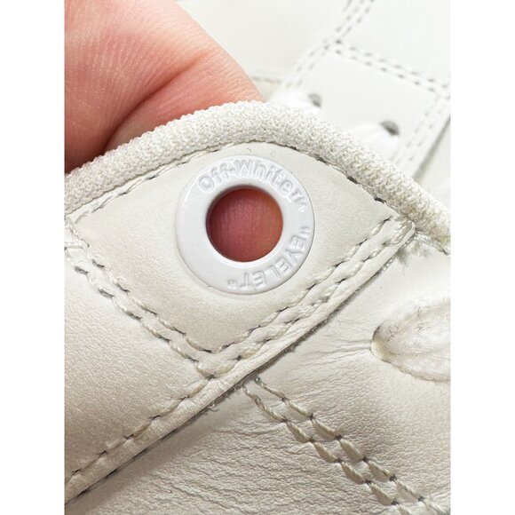 Off-White Men's "Out of Office" runner sneakers in two-tone calf leather - Picture 12 of 12